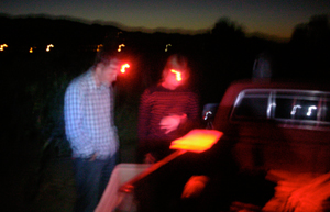 jason and sarah surveying the picking map