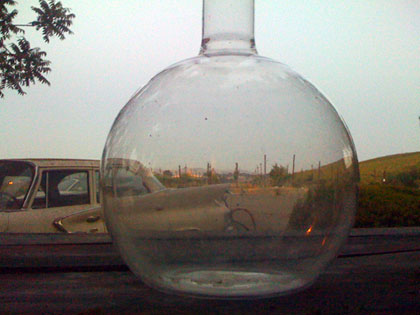 the world viewed through the wine womb, itself a vessel of
          Babelico
